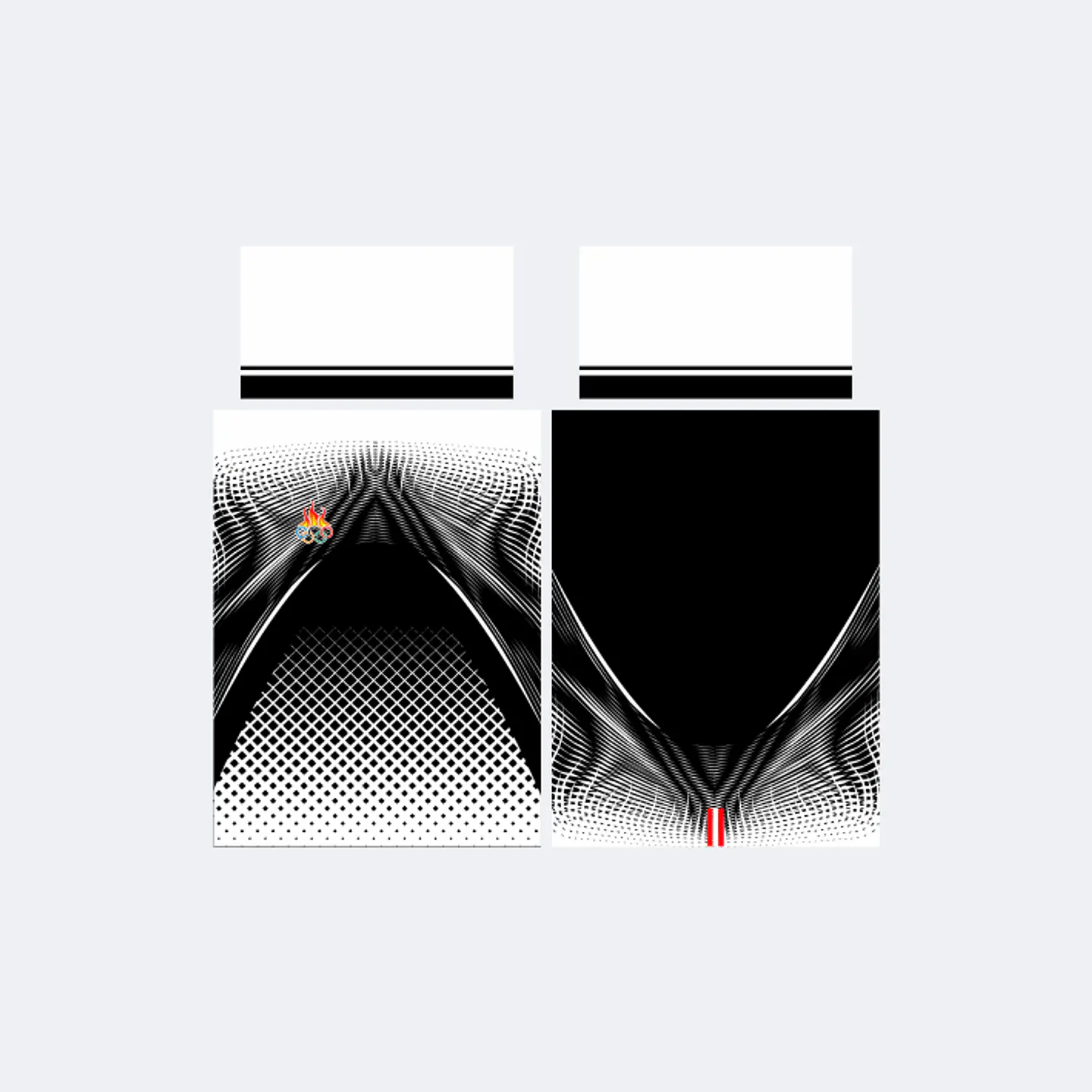 Camiseta Negro Blanco Trama 1