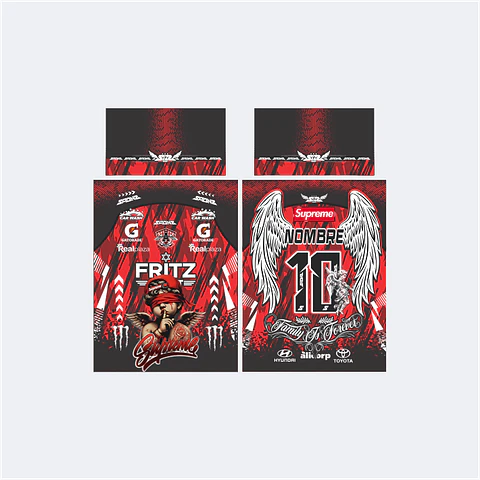 Camiseta Futsal Rojo Negro 2026