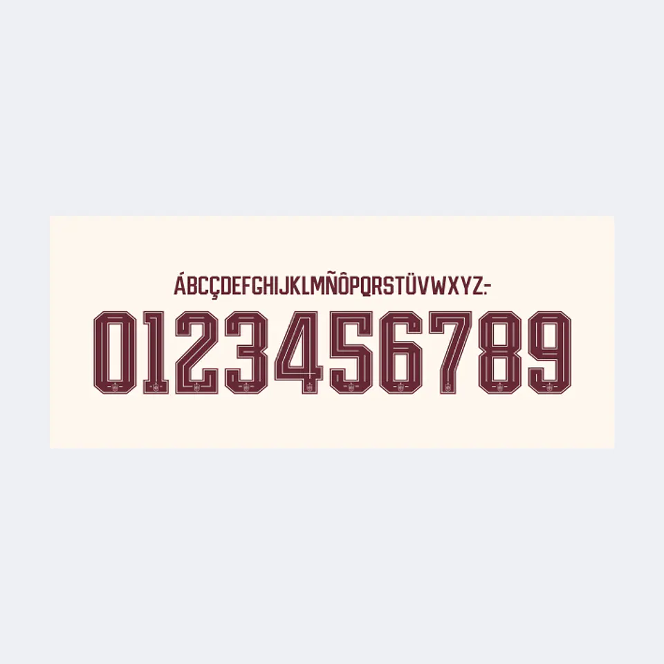 Tipografía España Away Kit 2026 1