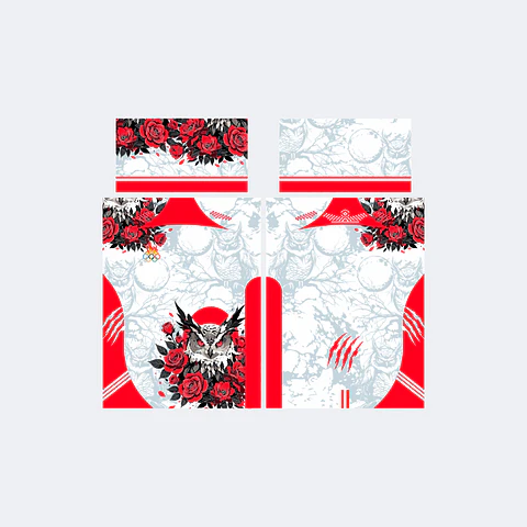 Camiseta Blanco Rojo