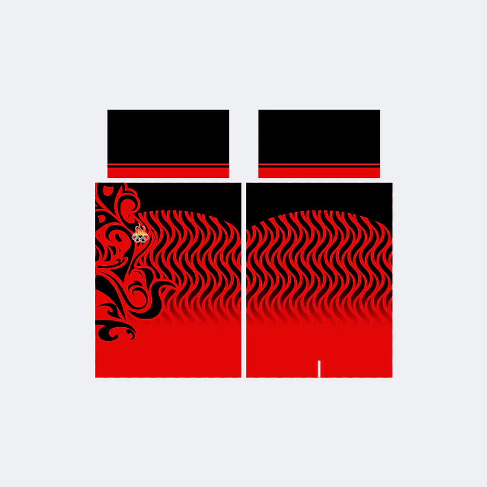 Camiseta Negro Rojo 1