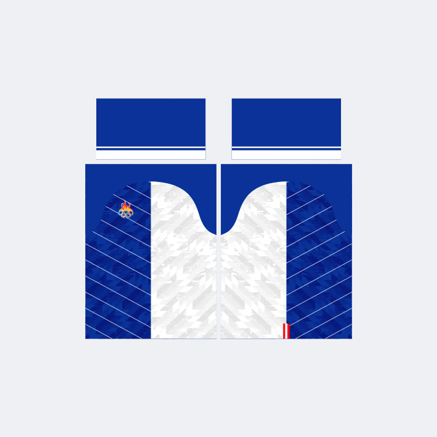 Camiseta Azul Blanco 1