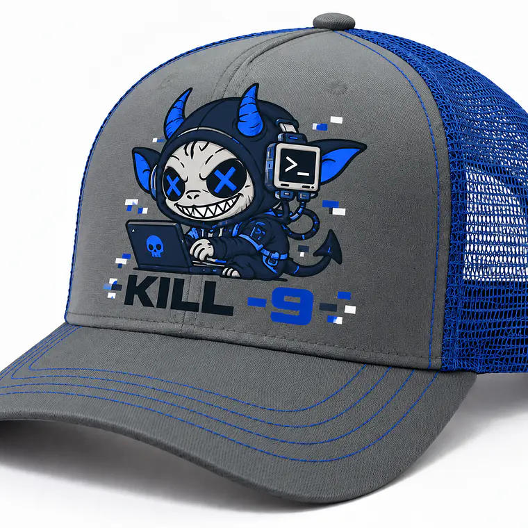 Gorro Trucker Kill -9 — Blue Demon 1
