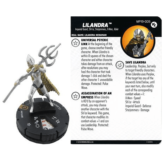 Lilandra #MP19-005 2019 WKO Promo Marvel Heroclix