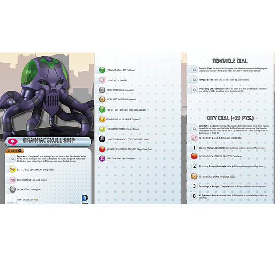 Brainiac Skull Ship #D-G001 2015 Convention Exclusive (With Box) DC Heroclix
