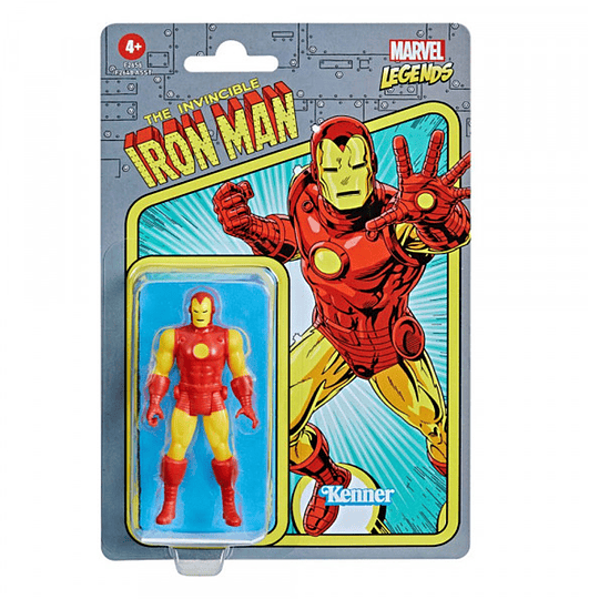 Figura Iron Man Retro Collection Wave 2 Kenner Marvel Legends