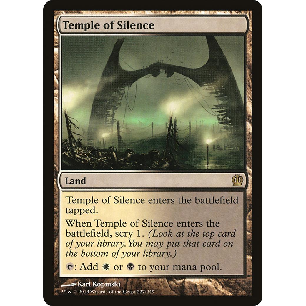 Magic: The Gathering - Temple Of Silence (227/249) - Rare Land Card From Theros Set