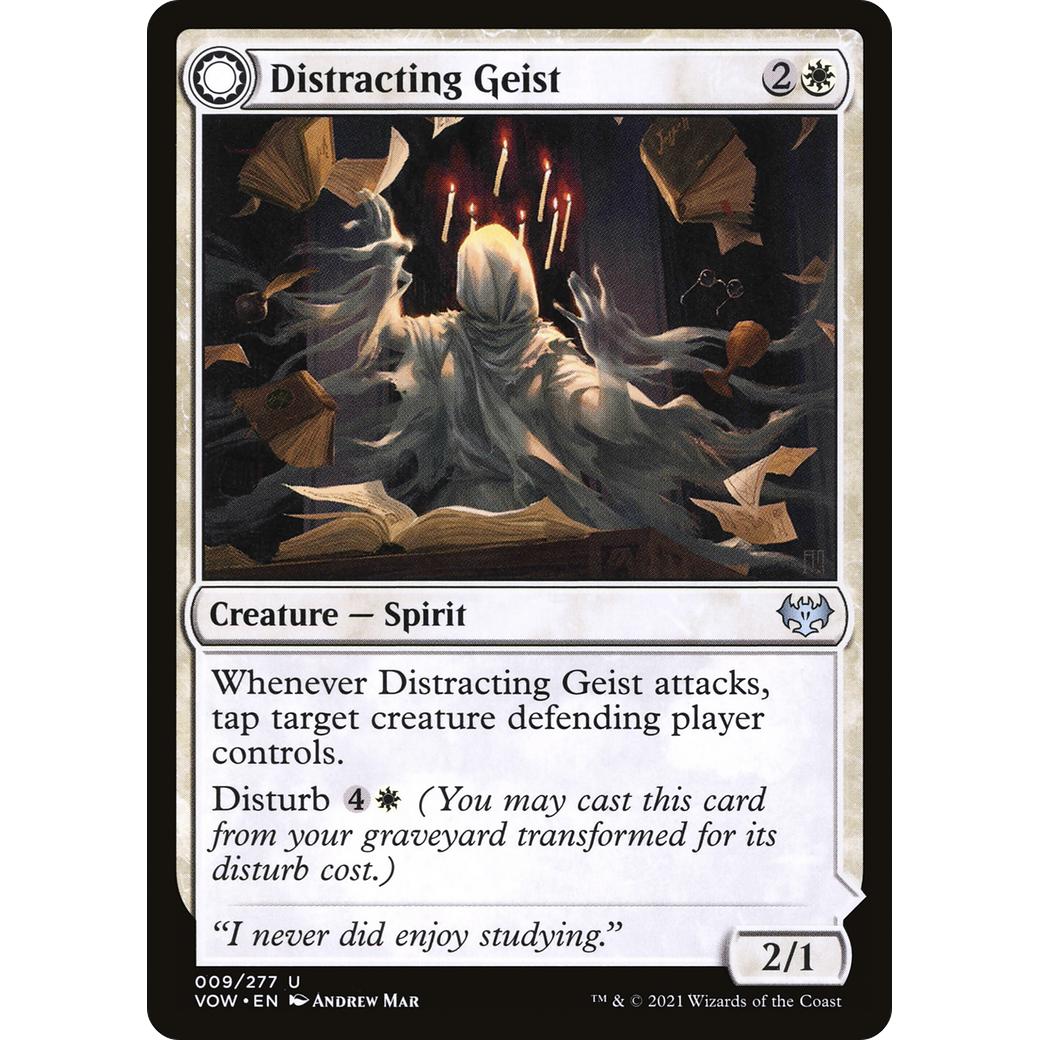 Magic: The Gathering - Distracting Geist // Clever Distraction Foil Card - Innistrad: Crimson Vow