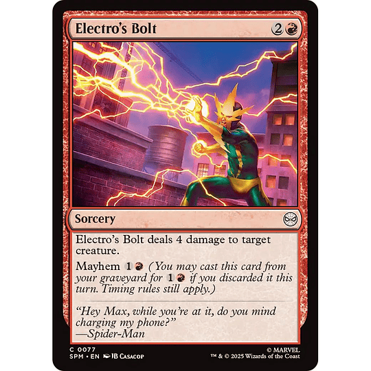 Electro's Bolt #077