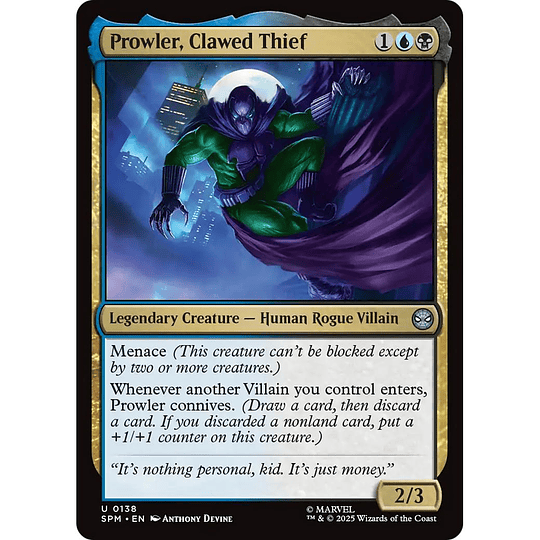 Prowler, Clawed Thief #138
