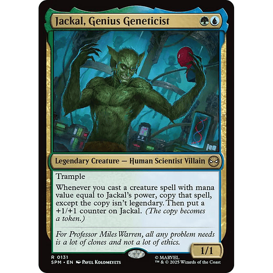 Jackal, Genius Geneticist #131