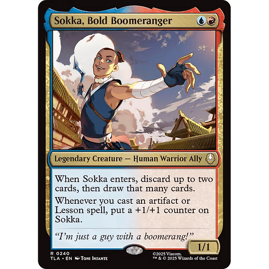 Sokka, Bold Boomeranger #240