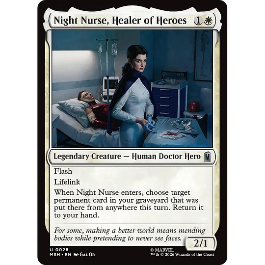 Night Nurse, Healer of Heroes #026