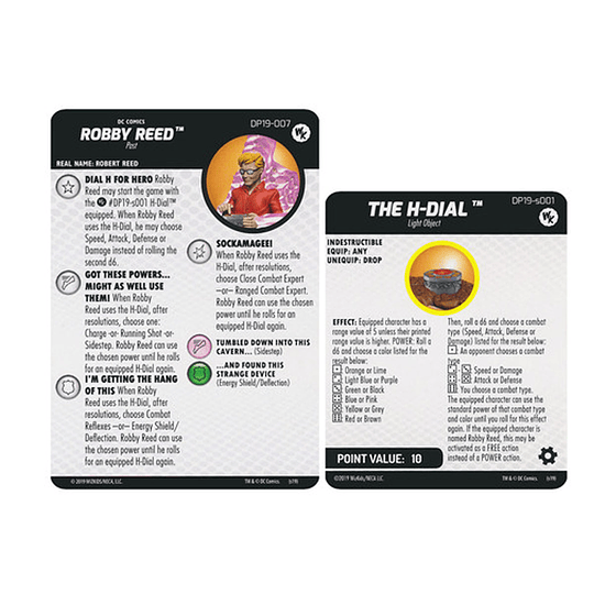 Robby Reed w/ H-Dial #DDP19-007 | DP19-s001 2019 Convention Exclusive DC Heroclix