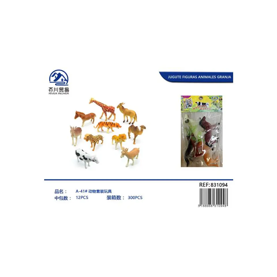 JUGUTE FIGURAS ANIMALES GRANJA 2