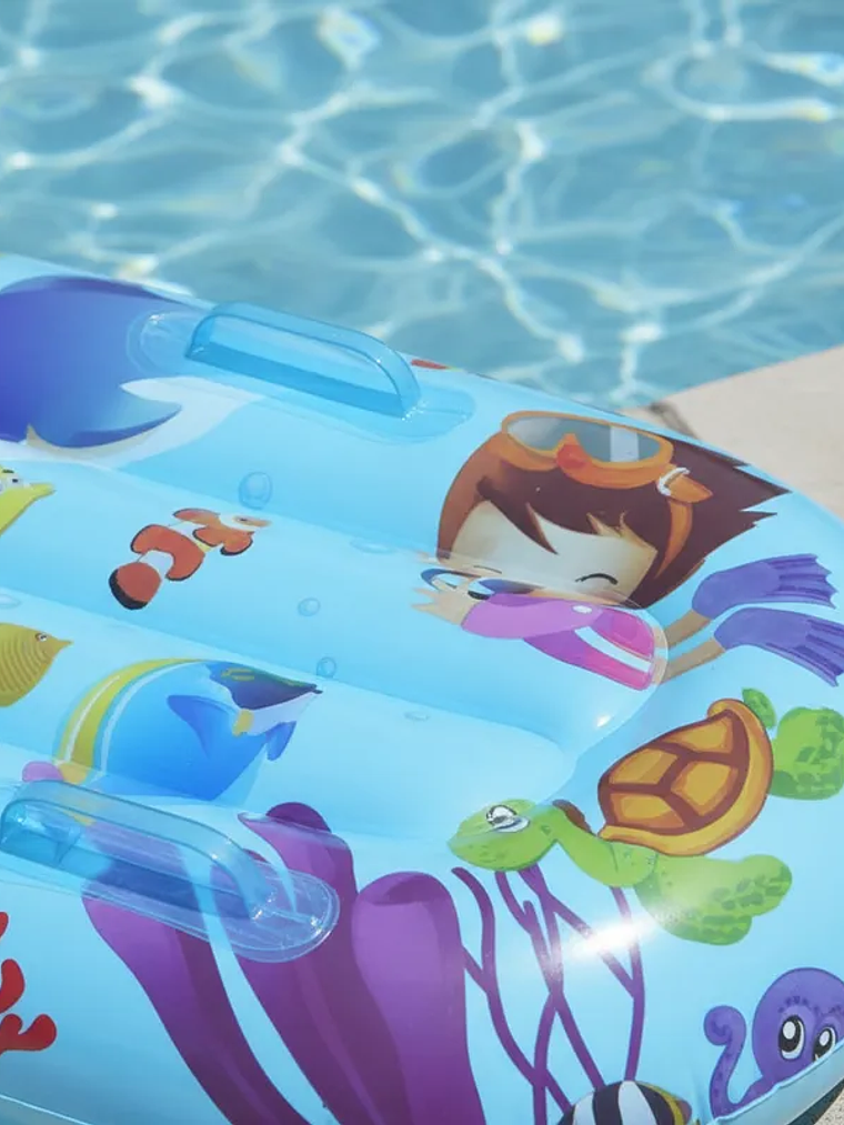 Colchoneta Inflable Flotador para Niños 100cm 5