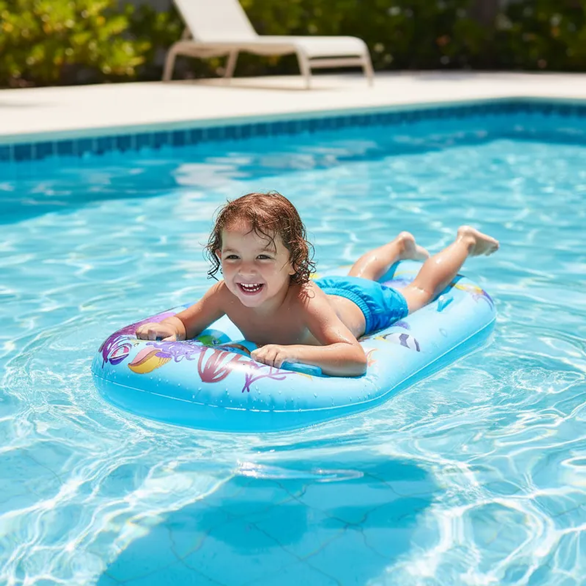 Colchoneta Inflable Flotador para Niños 100cm 8