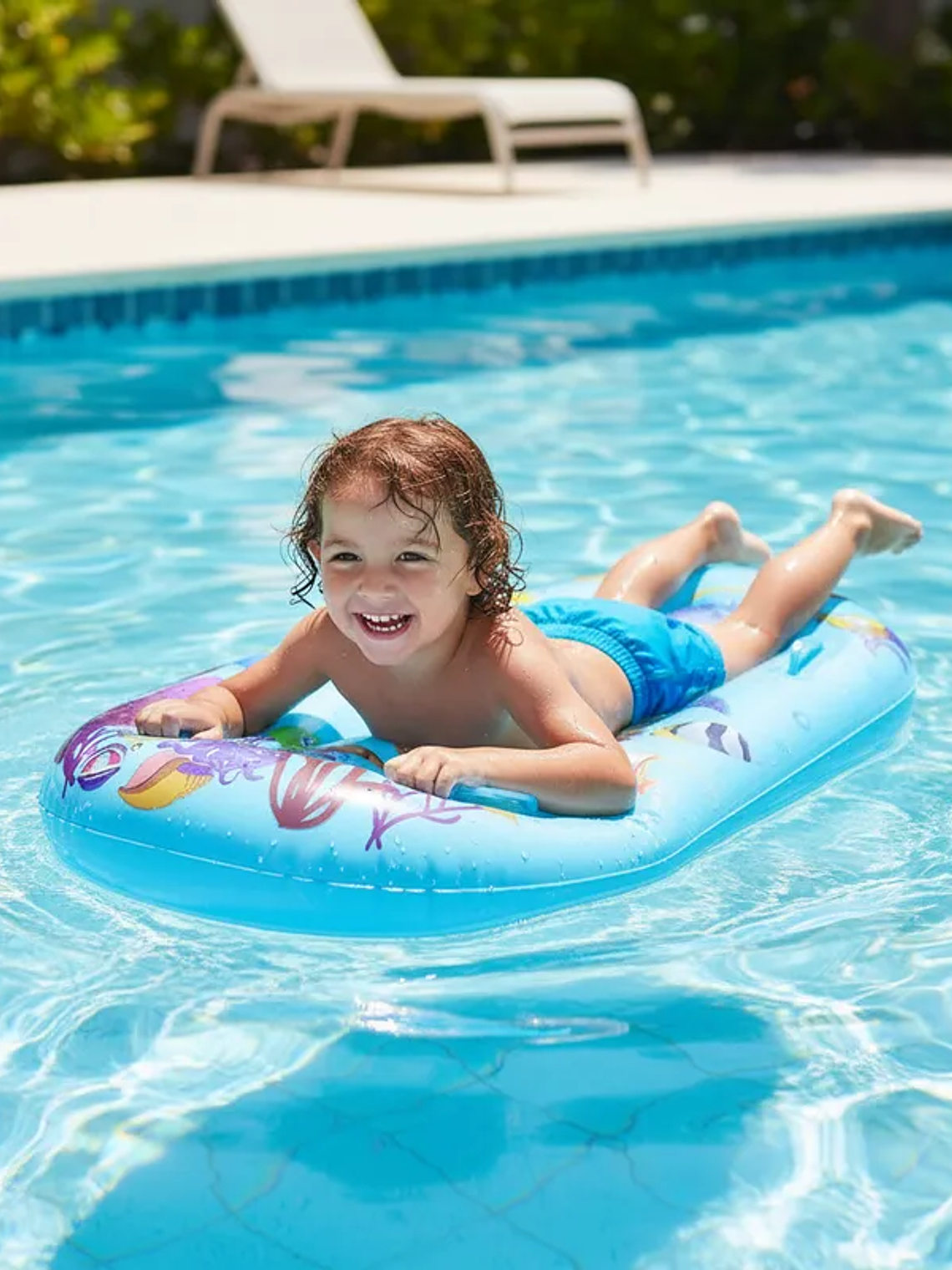 Colchoneta Inflable Flotador para Niños 100cm 8