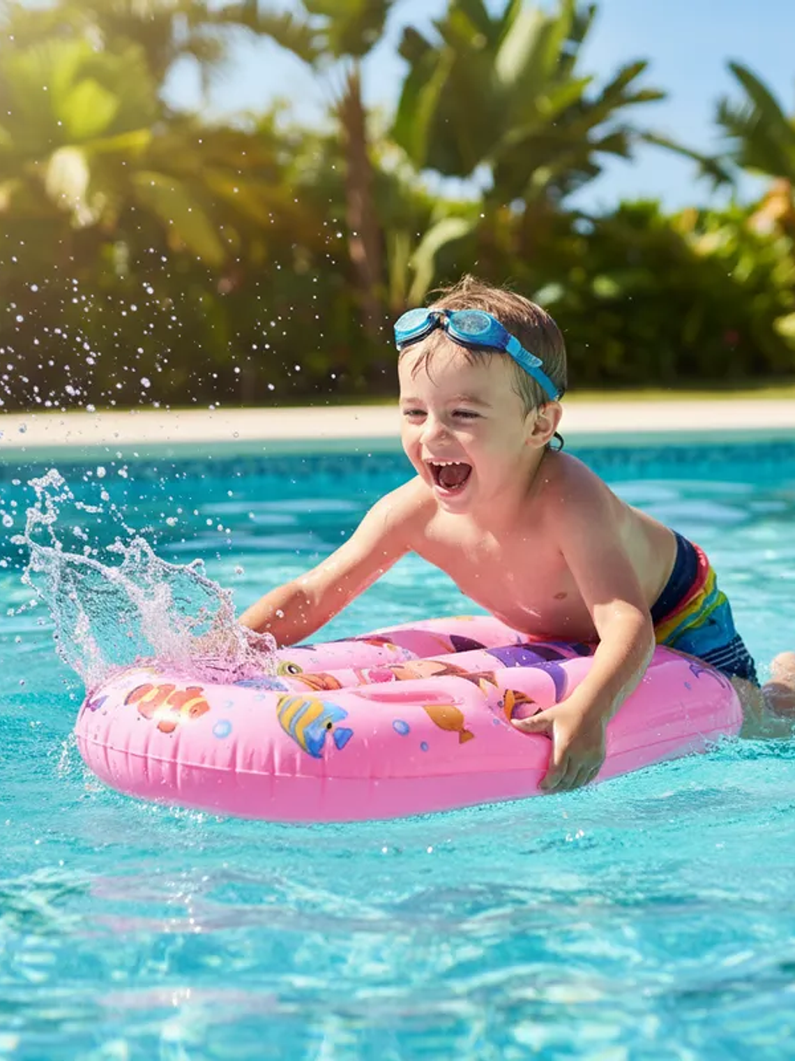 Colchoneta Inflable Flotador para Niños 100cm 9