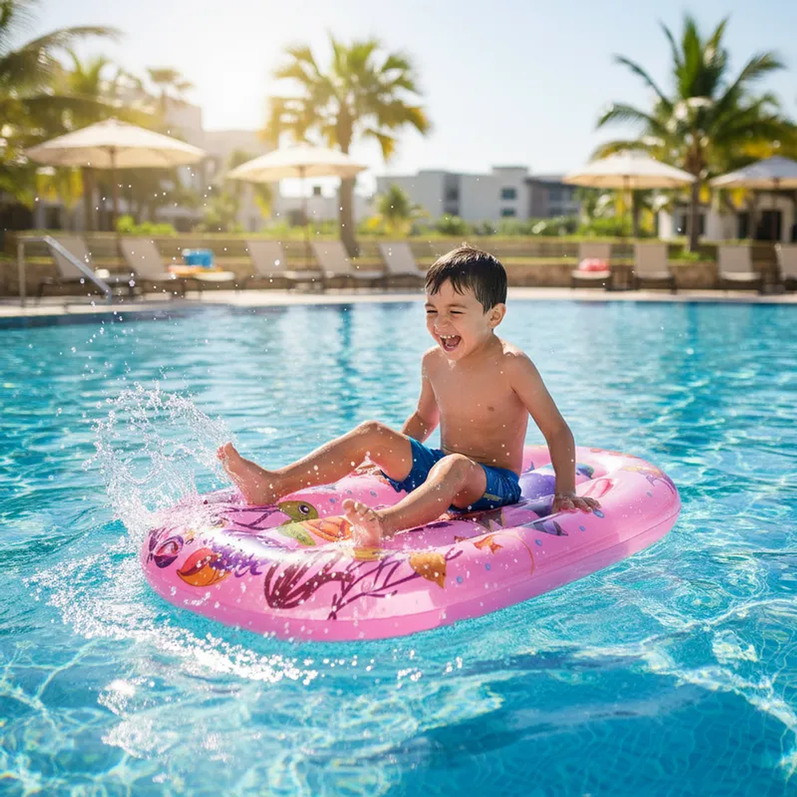 Colchoneta Inflable Flotador para Niños 100cm 10