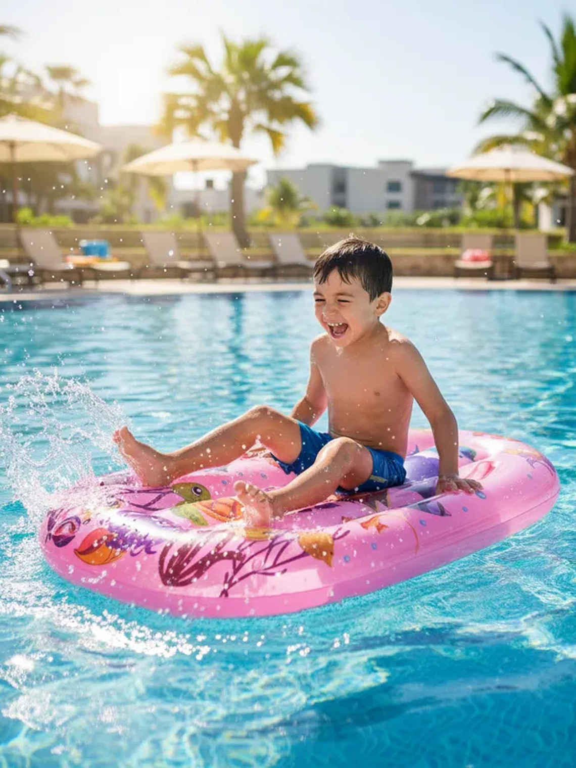 Colchoneta Inflable Flotador para Niños 100cm 10