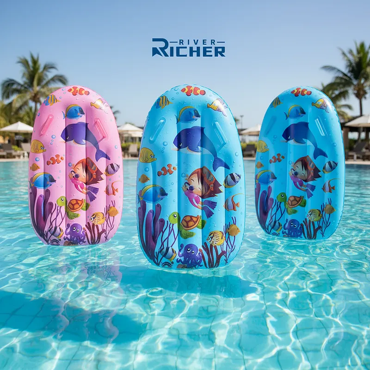 Colchoneta Inflable Flotador para Niños 100cm 7