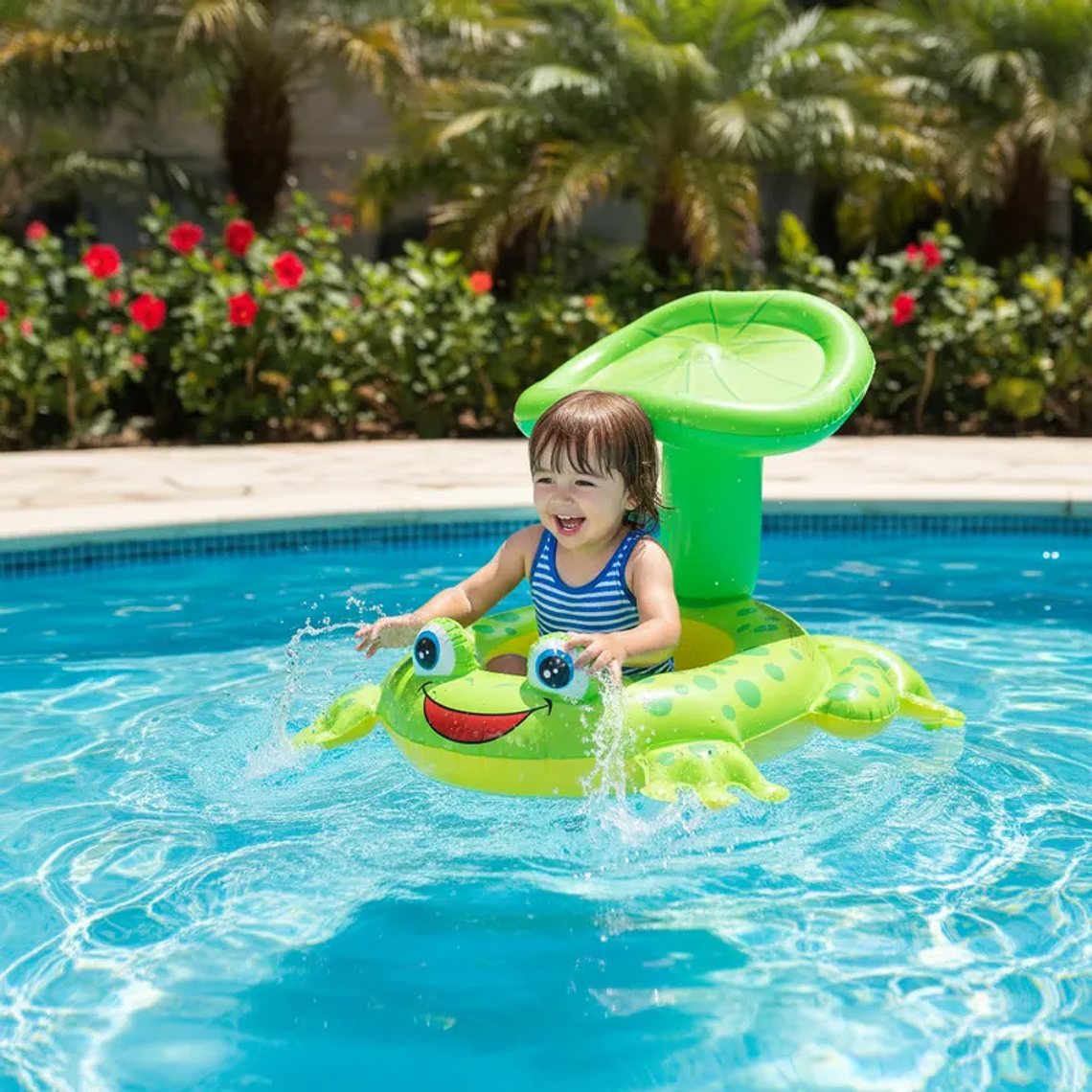 Flotador Infantil Diseño De Ranita 56cmx70cm 4