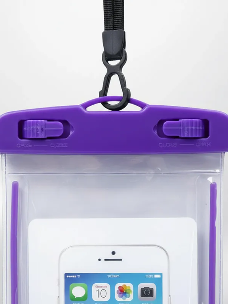 1 Pieza De Funda Para Celular Generica Impermeable 20cmx10cm 3