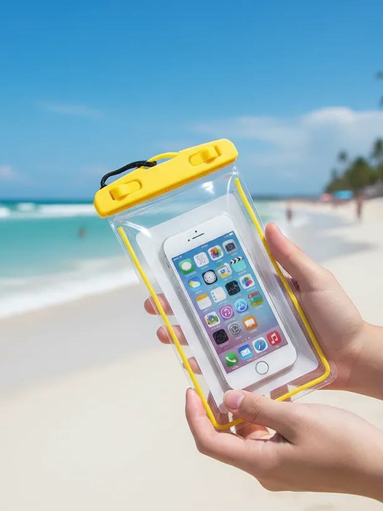 1 Pieza De Funda Para Celular Generica Impermeable 20cmx10cm 8