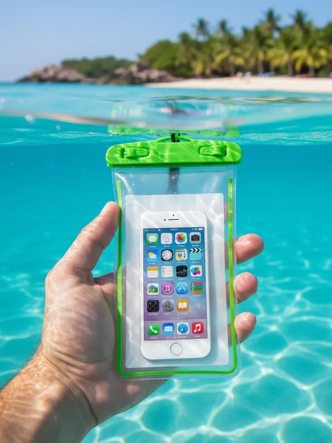 1 Pieza De Funda Para Celular Generica Impermeable 20cmx10cm 15