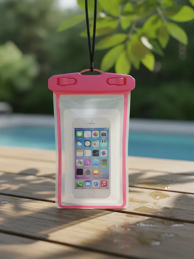 1 Pieza De Funda Para Celular Generica Impermeable 20cmx10cm 14