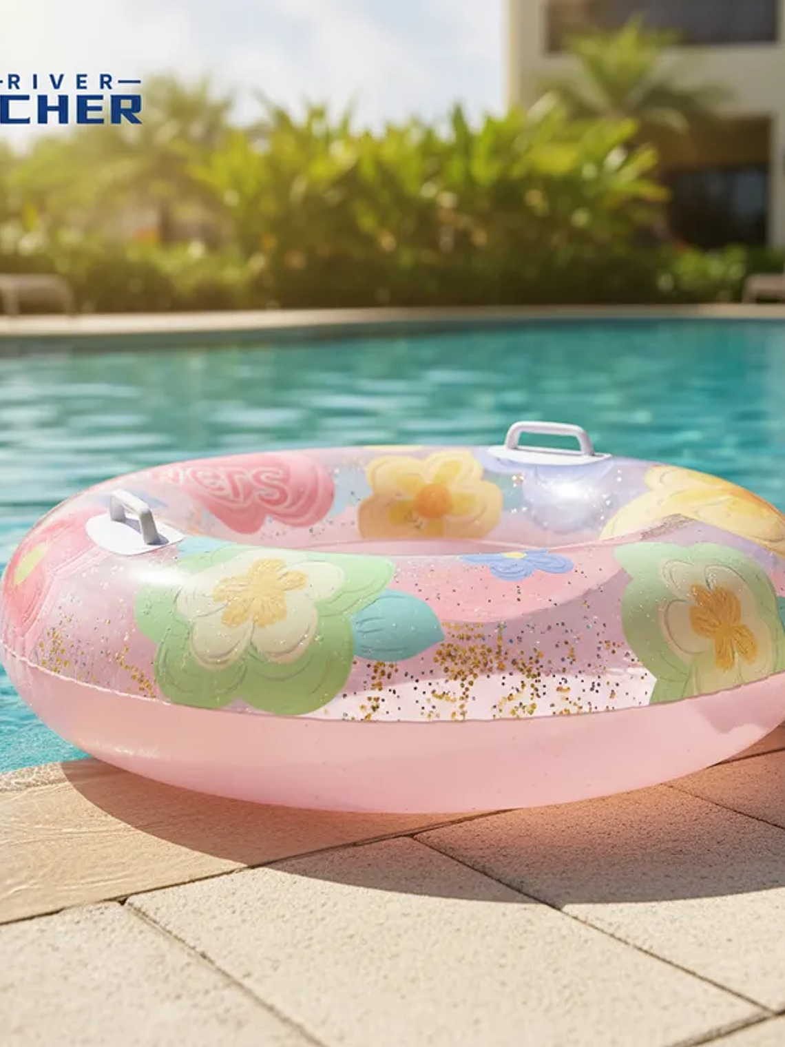 Flotador Infantil Diseño De Flores. 4