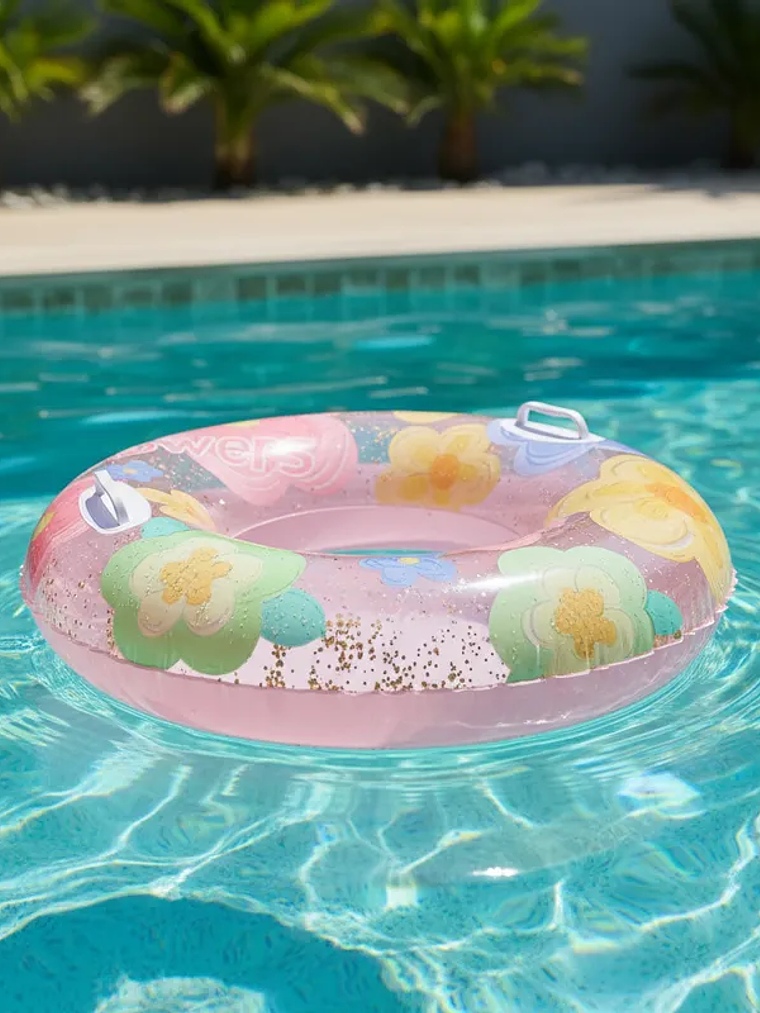 Flotador Infantil Diseño De Flores. 5
