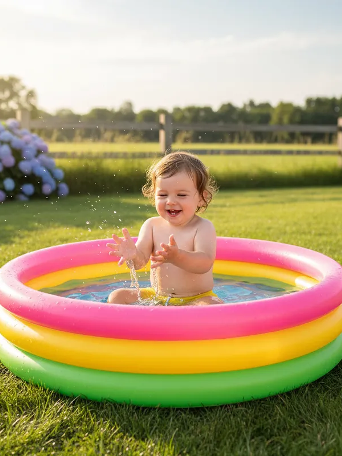 Piscina Inflable Redonda Multicolor 60cm 4