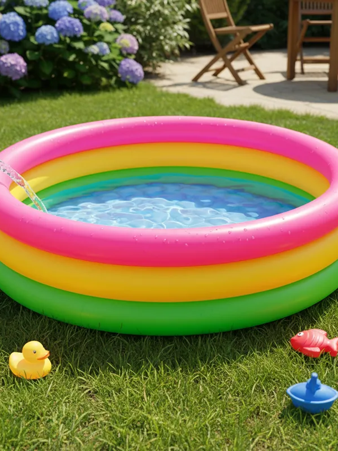 Piscina Inflable Redonda Multicolor 60cm 6