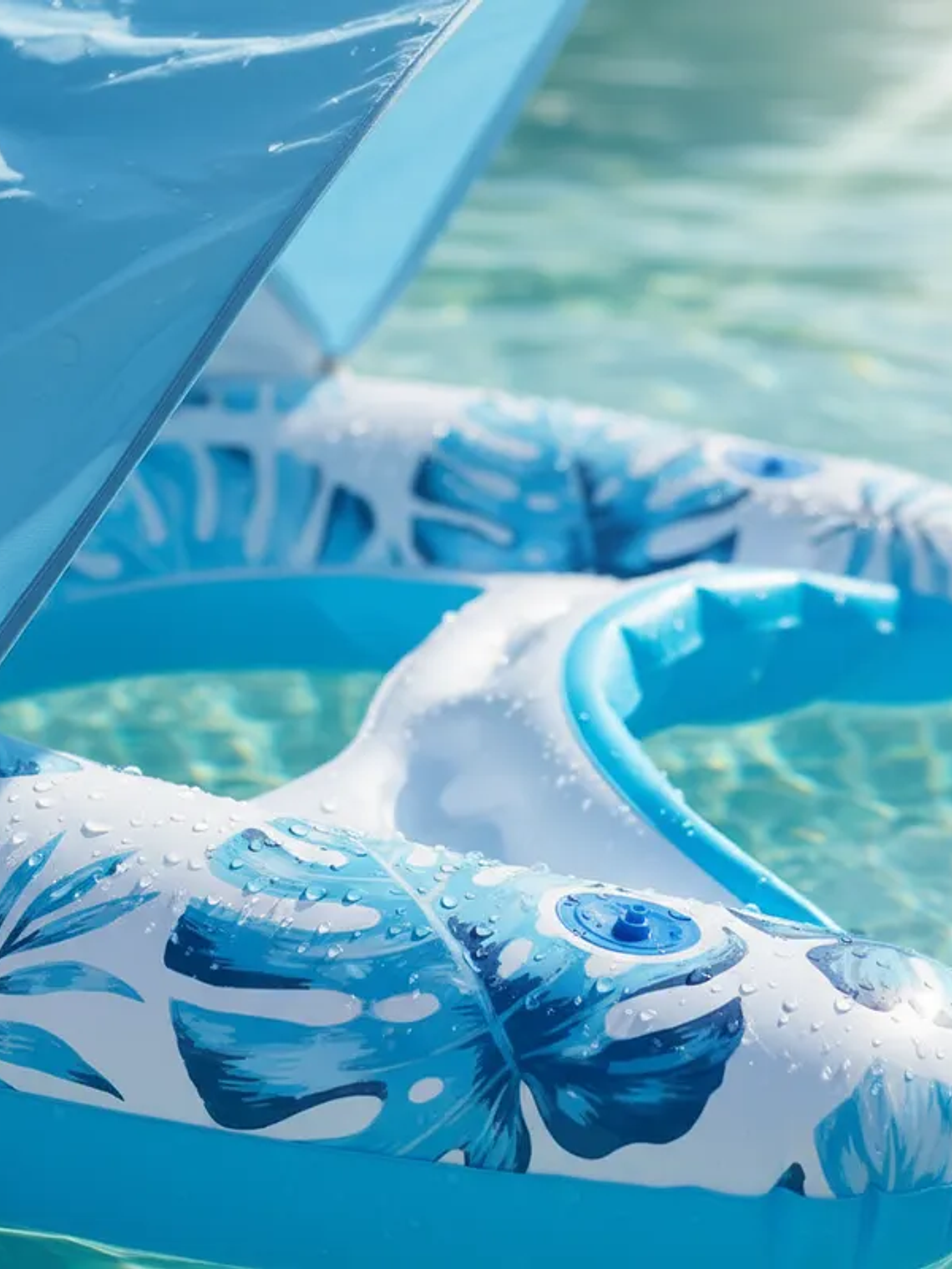 Flotador Con Carpa Para El Sol 110cmx92cm 2