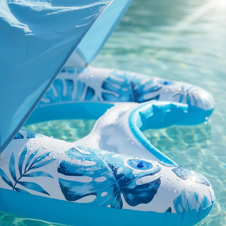 Flotador Con Carpa Para El Sol 110cmx92cm 2