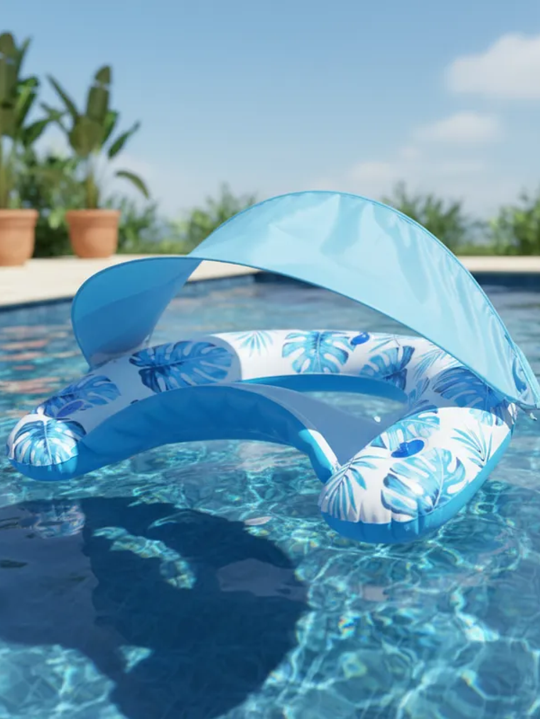 Flotador Con Carpa Para El Sol 110cmx92cm 3