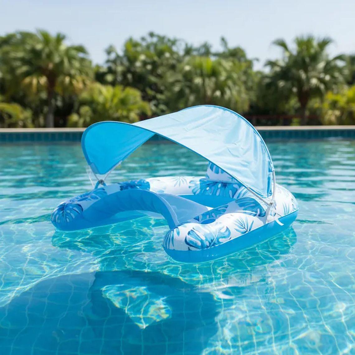 Flotador Con Carpa Para El Sol 110cmx92cm 4