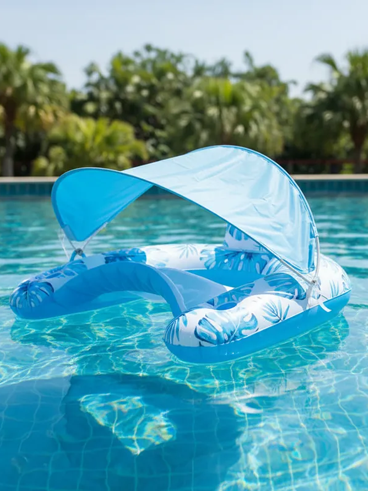 Flotador Con Carpa Para El Sol 110cmx92cm 4