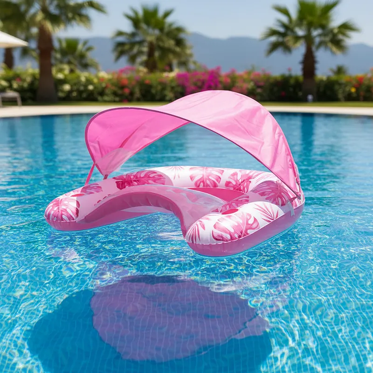 Flotador Con Carpa Para El Sol 110cmx92cm 10