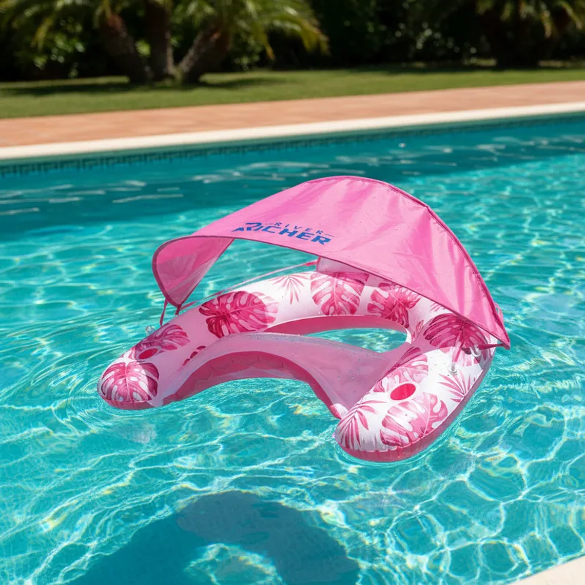 Flotador Con Carpa Para El Sol 110cmx92cm 12