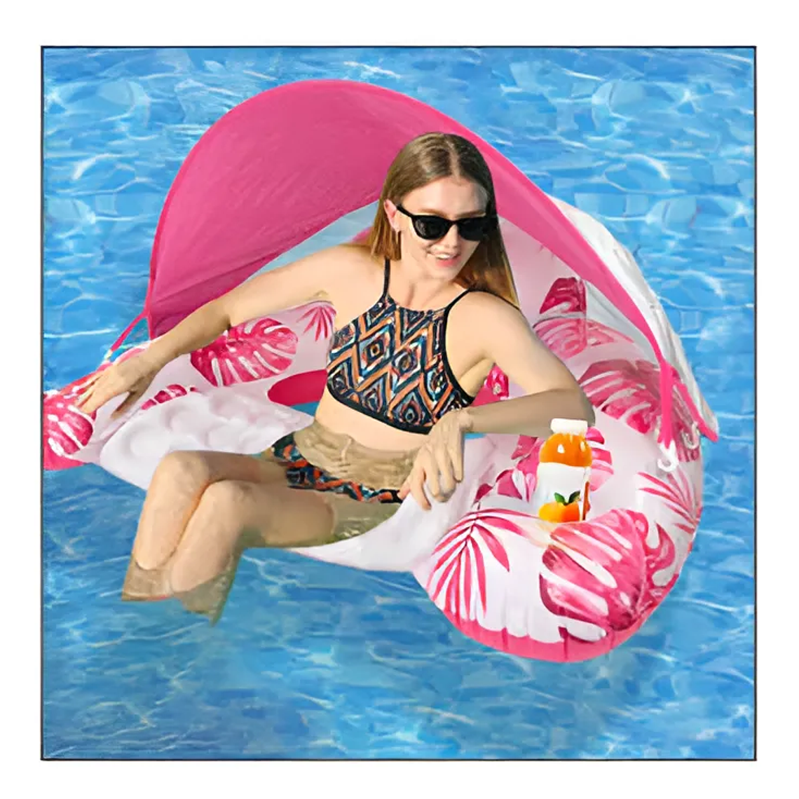 Flotador Con Carpa Para El Sol 110cmx92cm 13