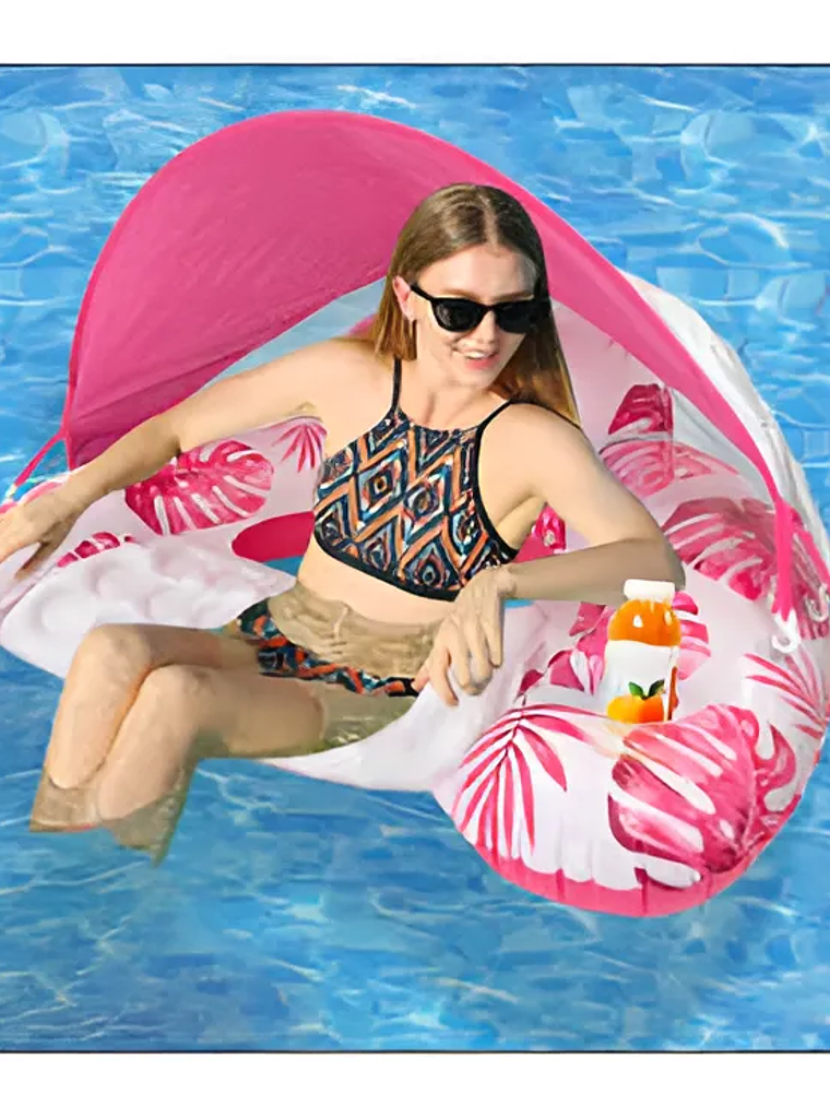 Flotador Con Carpa Para El Sol 110cmx92cm 13