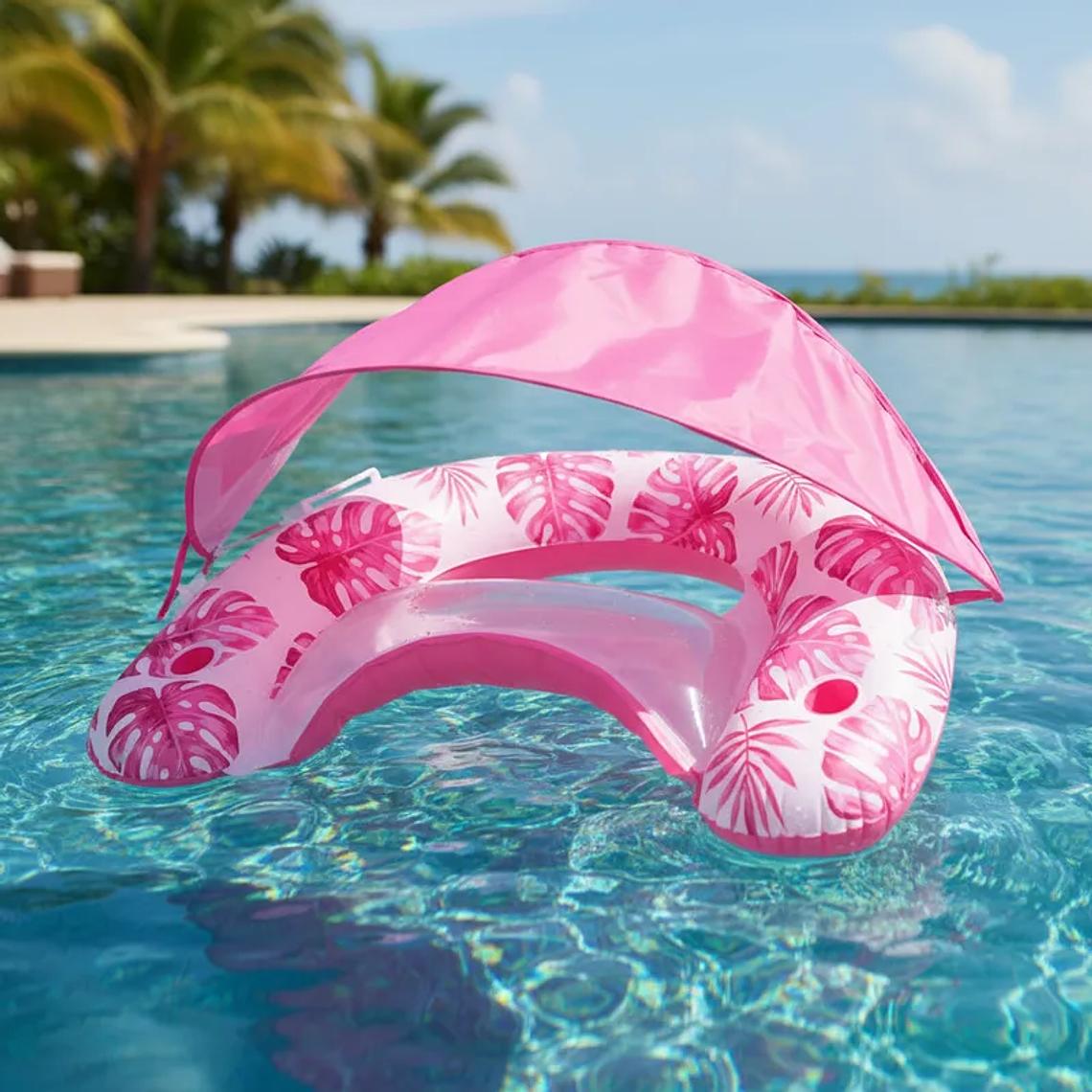 Flotador Con Carpa Para El Sol 110cmx92cm 14