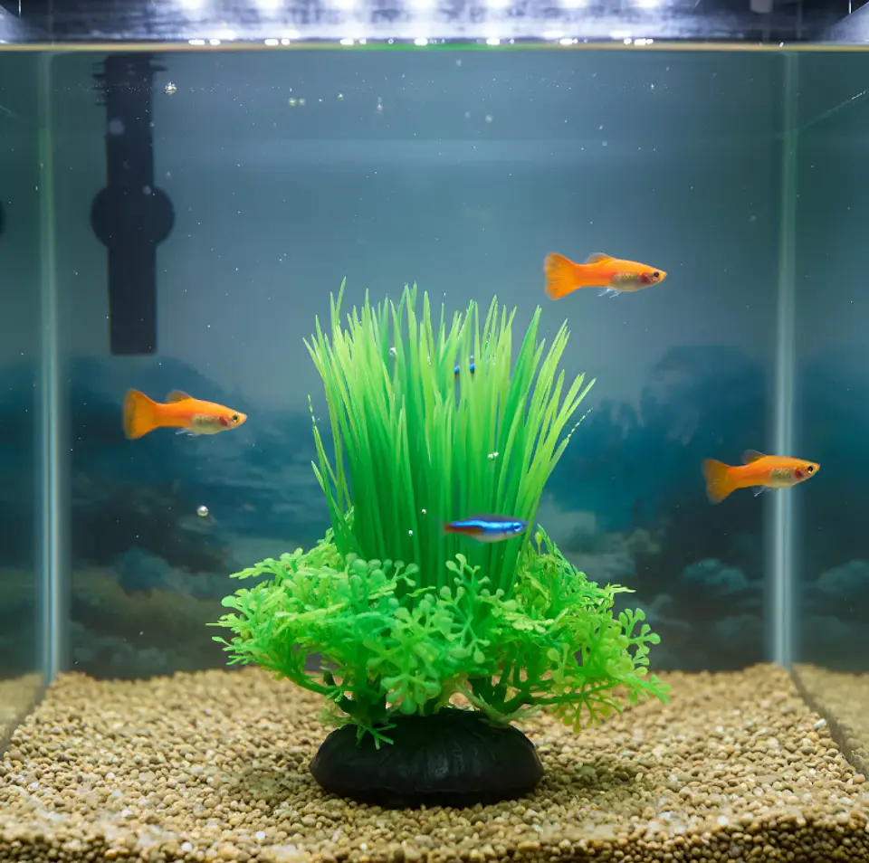 Planta Ácuatica Artfial para Decoración Acuario  4
