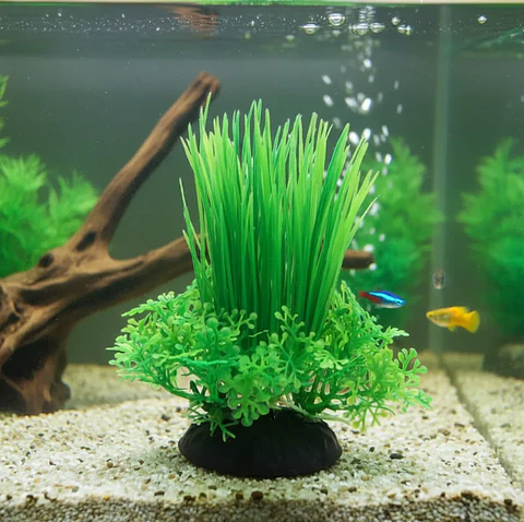 Planta Ácuatica Artfial para Decoración Acuario 