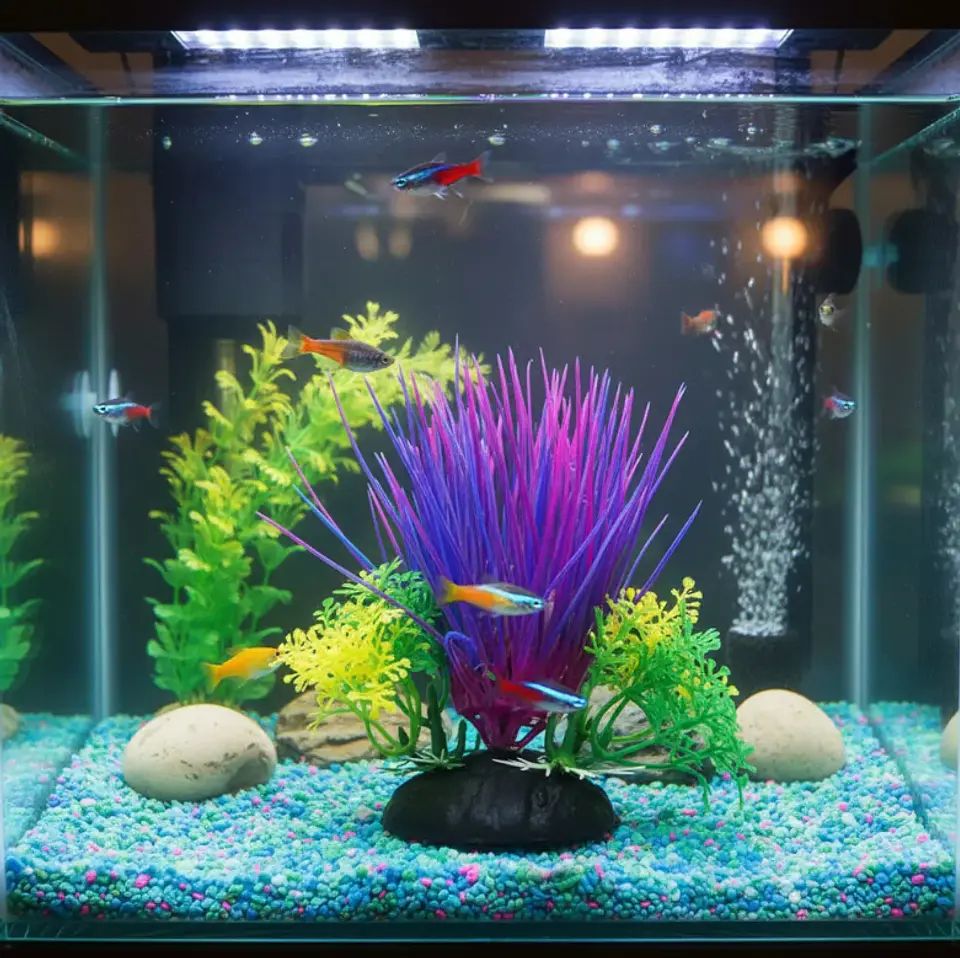 Planta Ácuatica Artfial para Decoración Acuario  6