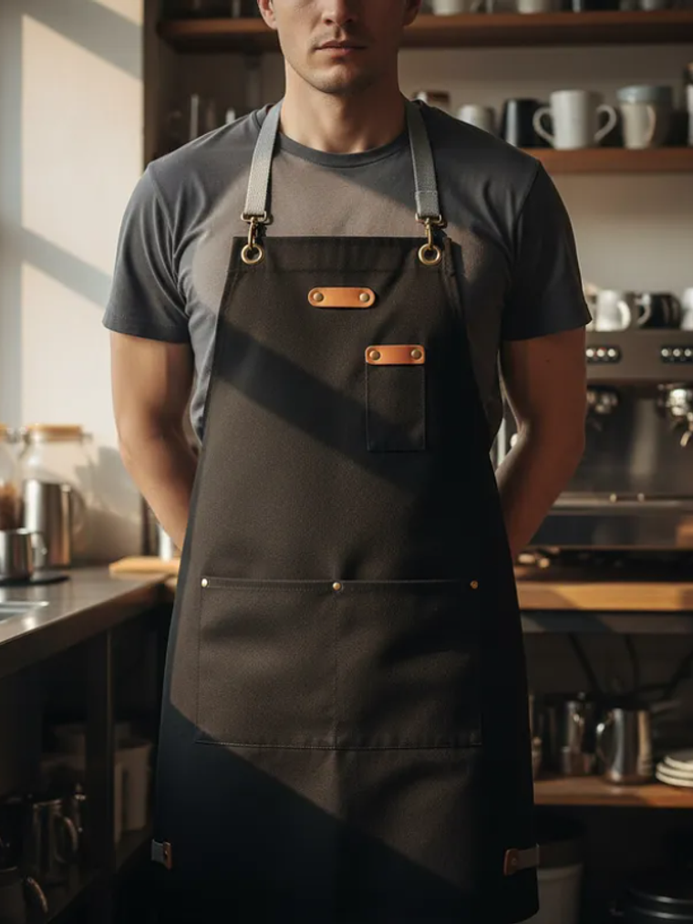 Delantal Pechera de Lona con Correas  4