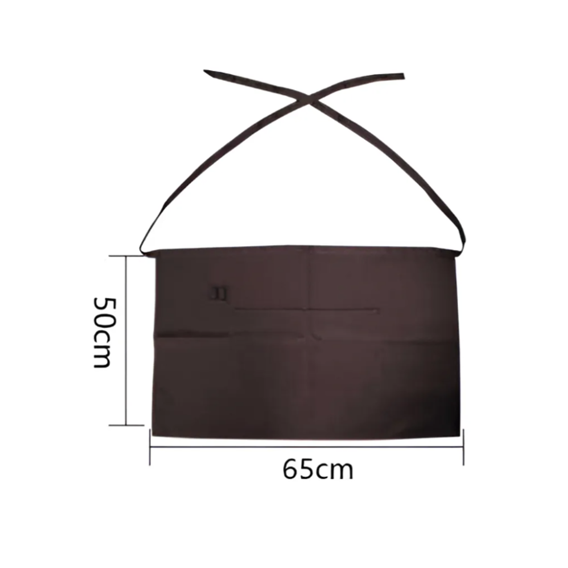 Delantal Pechera Corta De Cintura Garzón Con Bolsillos 2